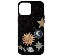 Mosaïque céleste de Minuit, Soleil Cosmique Vintage, Tendance Y2K Coque pour iPhone 12 Pro Max