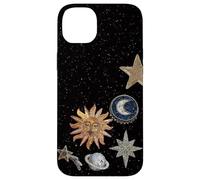 Mosaïque céleste de Minuit, Soleil Cosmique Vintage, Tendance Y2K Coque pour iPhone 14 Plus