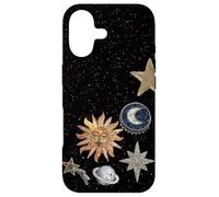 Mosaïque céleste de Minuit, Soleil Cosmique Vintage, Tendance Y2K Coque pour iPhone 17