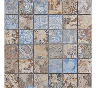 Mosaïque Céramique Feinsteinzeug Multicolore Mat WB14-47CV, 1 Carreau