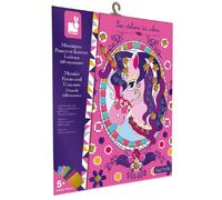 Mosaïque d'autocollants en mousse - JANOD - Chevaux et Licornes - Bleu - Multicolore - Enfant