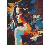Mosaïque de diamants - Fille mystérieuse 40x50cm
