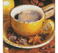 Mosaïque de diamants sans cadre - Plaisir du café