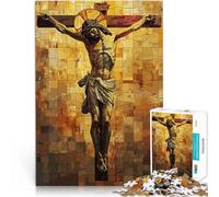 Mosaïque de Jésus-Christ Puzzles de 1000 pièces pour Adultes pour Le Jeu éducatif Challenge Toy Une œuvre d'art 38x26cm
