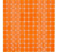 Mosaïque de piscine, mosaïque en verre orange brillant, mur, sol, cuisine, salle de bain, douche MOS220-P25820