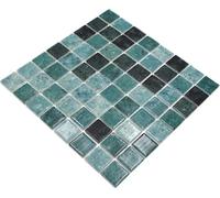 Mosaïque de piscine SPAIN - Recyclable - Mosaïque en verre - Vert brillant
