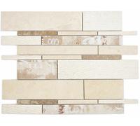 Mosaïque De Stäbchen En Marmor Mix Beige Mat Carrelage Céramique WB180-B03STB