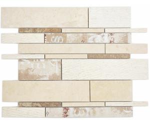 Mosaïque De Stäbchen En Marmor Mix Beige Mat Carrelage Céramique WB180-B03STB