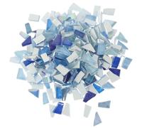 Mosaïque Décorative en Pièces Bleues pour Loisirs Créatifs DIY | Surface Émaillée, Dessous Plat et Lisse, pour Vases, Tasses, Projets Maison et Ateliers Artistiques