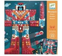 Djeco Collages Mosaïques Space Battle Multicolore