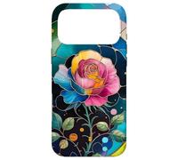 Mosaïque élégante et Moderne de Style Art Nouveau avec Roses Coque pour iPhone 17 Pro Max