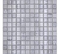 Mosaïque En Carreaux de Mosaique L'Afrique Blanc Gris Clair Miroir Mur Bain 1