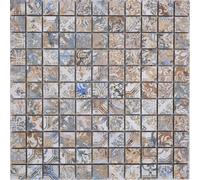 Mosaïque en céramique Feinsteinzeug multicolore mate WB18-25CV 1 Matte 295x295mm