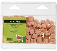 Mosaique En Pâte De Verre Mat Orange 500g