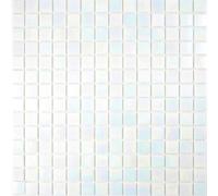 Mosaïque en verre iridium blanc pour mur, douche, carrelage de mosaïque, plaque de mosaïque