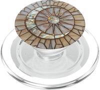 Mosaïque en verre teinté avec lune céleste et étoiles, perle vintage PopSockets PopGrip pour MagSafe