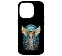 Mosaïque en vitrail Ange Extraterrestre pour fenêtre Coque pour iPhone 14 Pro