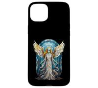Mosaïque en vitrail Ange Extraterrestre pour fenêtre Coque pour iPhone 15 Plus