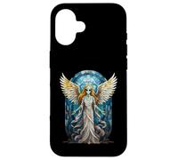 Mosaïque en vitrail Ange Extraterrestre pour fenêtre Coque pour iPhone 16