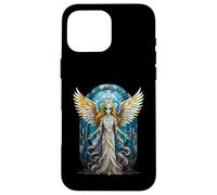 Mosaïque en vitrail Ange Extraterrestre pour fenêtre Coque pour iPhone 16 Pro Max