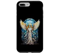 Mosaïque en vitrail Ange Extraterrestre pour fenêtre Coque pour iPhone 7 Plus/8 Plus