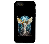 Mosaïque en vitrail Ange Extraterrestre pour fenêtre Coque pour iPhone SE (2020) / 7/8