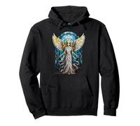 Mosaïque en vitrail Ange Extraterrestre pour fenêtre Sweat à Capuche