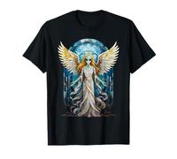 Mosaïque en vitrail Ange Extraterrestre pour fenêtre T-Shirt