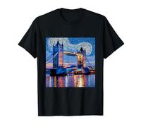 Mosaïque étoilée de Tower Bridge, art emblématique de Londres T-Shirt