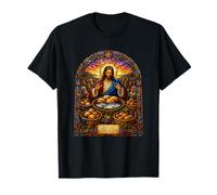 Mosaïque « He Took The Five Loaves and The Two Fish Jesus » T-Shirt