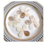 Mosaique Lot de 25 carreaux de mosaïque en nacre blanche en forme de goutte d'eau for décoration artisanale, projets de bricolage et fabrication de bijoux