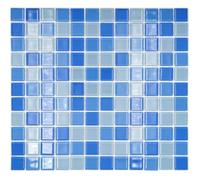 Mosaïque - MOSANI - MOS62-0404 - Pâte de Verre - Bleu Clair - Brillant