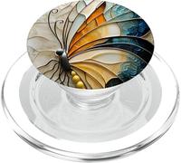 Mosaïque Papillon Orange Bleu PopSockets PopGrip pour MagSafe