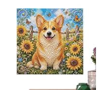 Mosaïque scintillante, peinture créative de perles, projet d'art avec