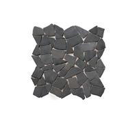 Mosaïque sol et mur en marbre gris - pack de 1m² (dalles de 30x30 cm) - MOLI