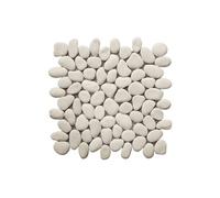 Mosaïque sol et mur galets naturels crème - pack de 1m² (dalles de 30x30 cm) - OLA