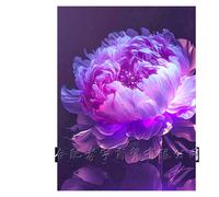 Mosaïque Strass Carrée Peinture À Suspendre Pour Salon Avec Combinaison De Fleurs En Diamant Complet, Peinture Sur Maçonne Loisir Créatif Débutant, Idée Cadeau Original Pour Noël