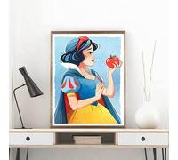 Mosaïque Strass Carrée Peinture Diamant 3d Carrée Et Ronde Faite À La Main Avec Motif De Princesse Et De Dessin Animé Loisir Créatif Débutant, Idée Cadeau Original Pour Noël