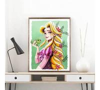 Mosaïque Strass Carrée Peinture Diamant 3d Carrée Et Ronde Faite À La Main Avec Motif De Princesse Et De Dessin Animé Loisir Créatif Débutant, Idée Cadeau Original Pour Noël
