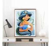 Mosaïque Strass Carrée Peinture Diamant 3d Carrée Et Ronde Faite À La Main Avec Motif De Princesse Et De Dessin Animé Loisir Créatif Débutant, Idée Cadeau Original Pour Noël