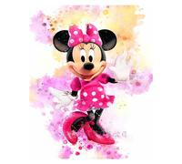 Mosaïque Strass Carrée Personnages De Dessin Animé Donald Duck, Mickey Mouse, Ensemble De Diamants Carrés Et Ronds Complet Loisir Créatif Débutant, Idée Cadeau Original Pour Noël