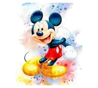 Mosaïque Strass Carrée Personnages De Dessin Animé Donald Duck, Mickey Mouse, Ensemble De Diamants Carrés Et Ronds Complet Loisir Créatif Débutant, Idée Cadeau Original Pour Noël
