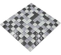 Mosaïque Sur Maille Transluzent Gris WB72-0204 | 1 Matte, Taille 327x302mm