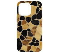 Mosaïque Tortue - Motif Carrelage Abstrait Brun Doré Coque pour iPhone 14 Pro Max
