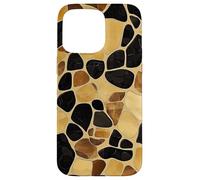 Mosaïque Tortue - Motif Carrelage Abstrait Brun Doré Coque pour iPhone 15 Pro Max