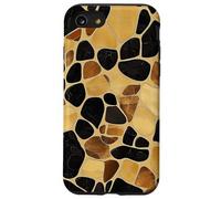 Mosaïque Tortue - Motif Carrelage Abstrait Brun Doré Coque pour iPhone SE (2020) / 7/8