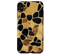 Mosaïque Tortue - Motif Carrelage Abstrait Brun Doré Coque pour iPhone XS Max