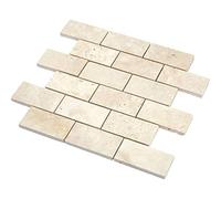 Mosaïque Travertin - Beige Adouci - Barrettes