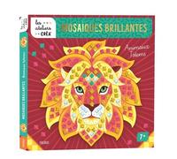 Mosaïques brillantes - Animaux totems + 5 tableaux + 450 stic - Léa Fabre - Fleurus - Coffret - Jeux livres objets
