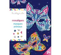 Mosaïques masques animaux - pochette avec accessoires